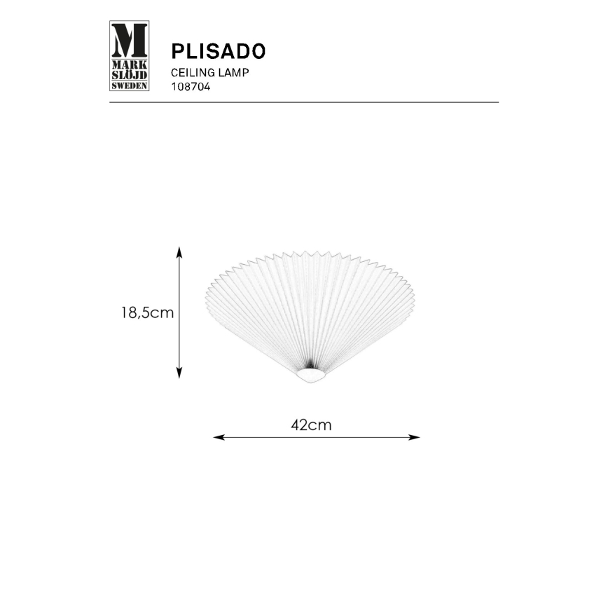 Markslöjd 108704 - Stropní svítidlo PLISADO 3xE14/40W/230V pr. 42 cm béžová