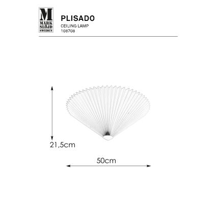 Markslöjd 108708 - Stropní svítidlo PLISADO 3xE14/40W/230V pr. 50 cm šedá