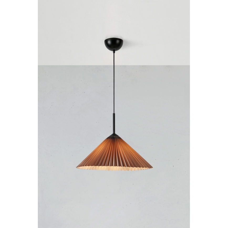 Markslöjd 108709 - Lustr na lanku PLISADO 1xE27/40W/230V pr. 50 cm šedá