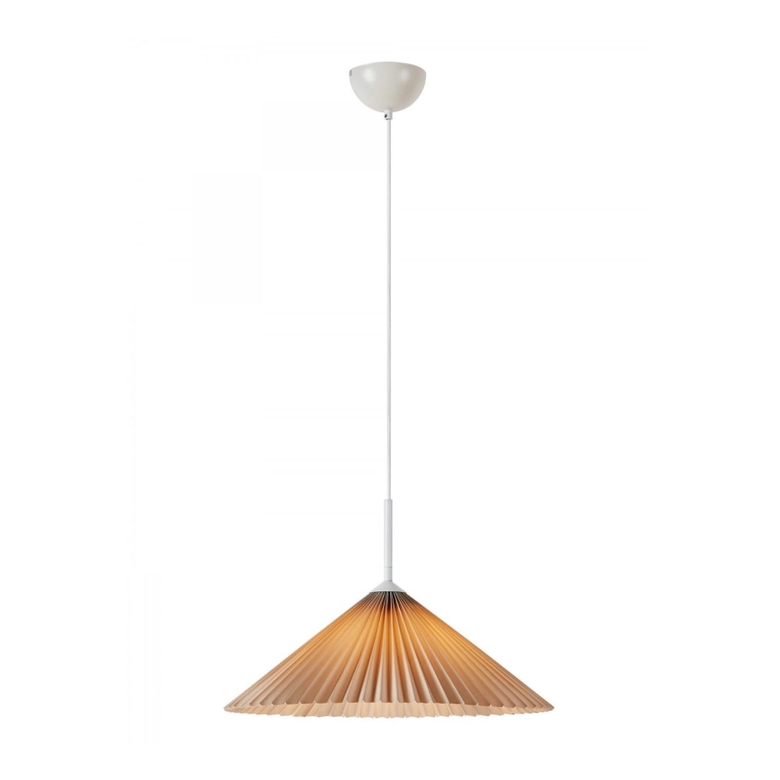 Markslöjd 108710 - Lustr na lanku PLISADO 1xE27/40W/230V pr. 50 cm béžová