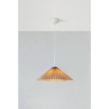 Markslöjd 108710 - Lustr na lanku PLISADO 1xE27/40W/230V pr. 50 cm béžová