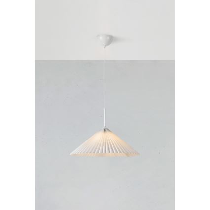 Markslöjd 108711 - Lustr na lanku PLISADO 1xE27/40W/230V pr. 50 cm bílá