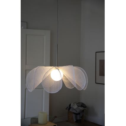 Markslöjd 108818 - Lustr na lanku STYRKA 1xE27/40W/230V pr. 75 cm bílá
