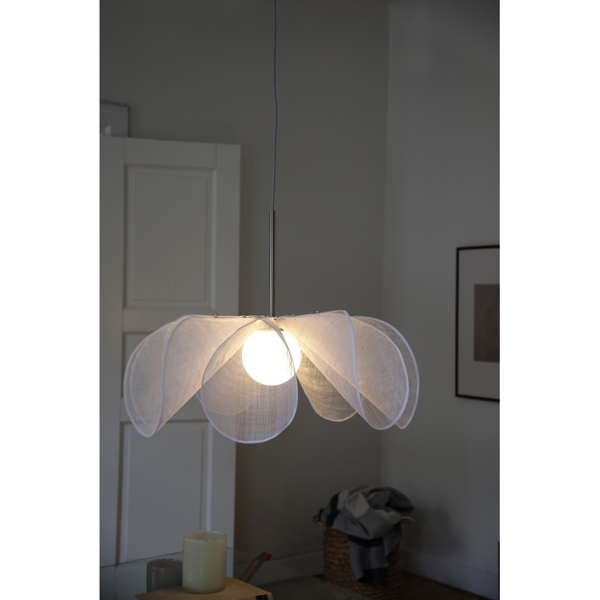 Markslöjd 108818 - Lustr na lanku STYRKA 1xE27/40W/230V pr. 75 cm bílá