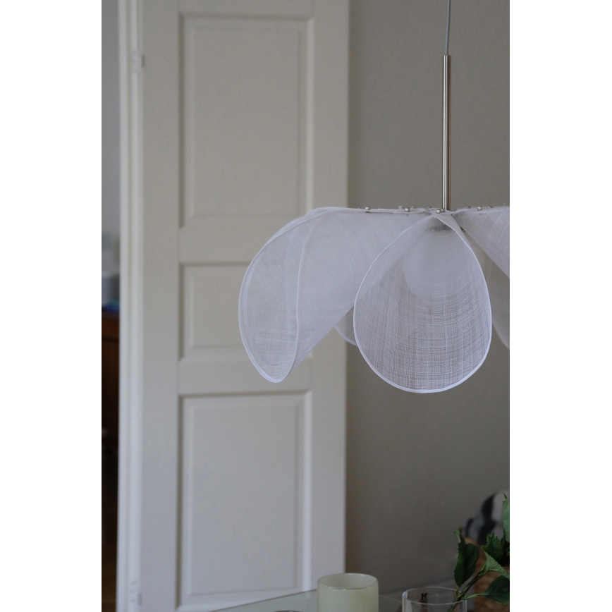 Markslöjd 108818 - Lustr na lanku STYRKA 1xE27/40W/230V pr. 75 cm bílá