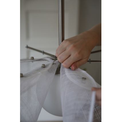Markslöjd 108818 - Lustr na lanku STYRKA 1xE27/40W/230V pr. 75 cm bílá