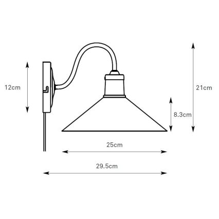 Markslöjd 108865 - Nástěnná lampa VELA 1xE27/40W/230V mosaz/bílá