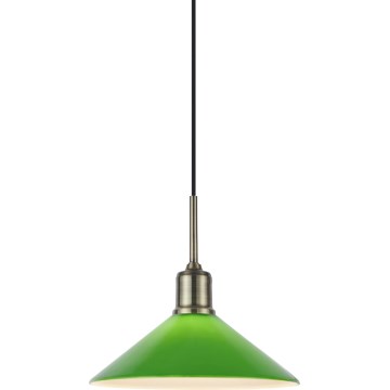 Markslöjd 108868 - Lustr na lanku VELA 1xE27/40W/230V mosaz/zelená