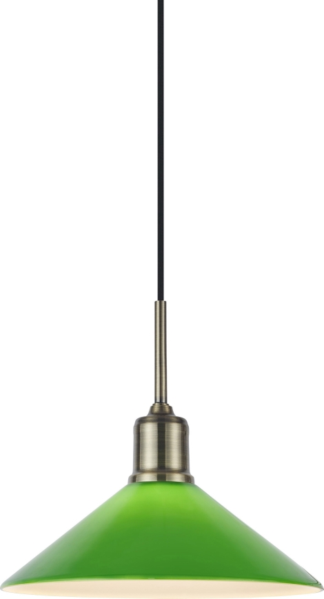 Markslöjd 108868 - Lustr na lanku VELA 1xE27/40W/230V mosaz/zelená