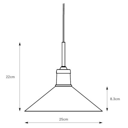 Markslöjd 108868 - Lustr na lanku VELA 1xE27/40W/230V mosaz/zelená