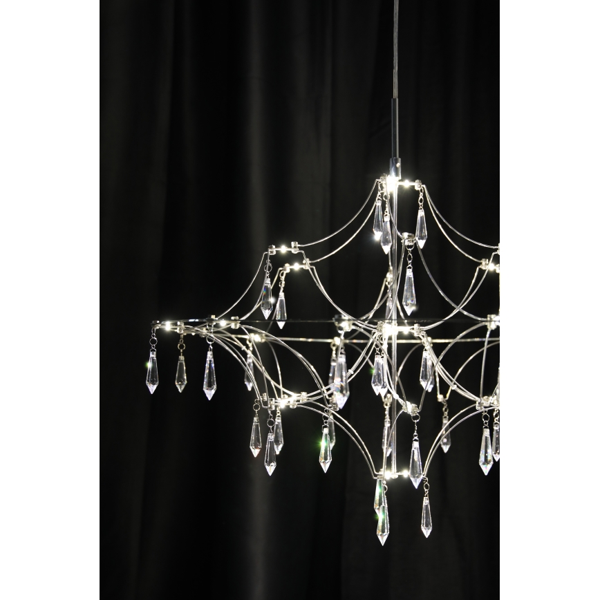Markslöjd 108869 - LED Stmívatelný křišťálový lustr na lanku EFESOS LED/14W/230V pr. 60 cm