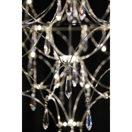 Markslöjd 108870 - LED Stmívatelný křišťálový lustr na lanku EFESOS LED/25W/230V pr. 80 cm