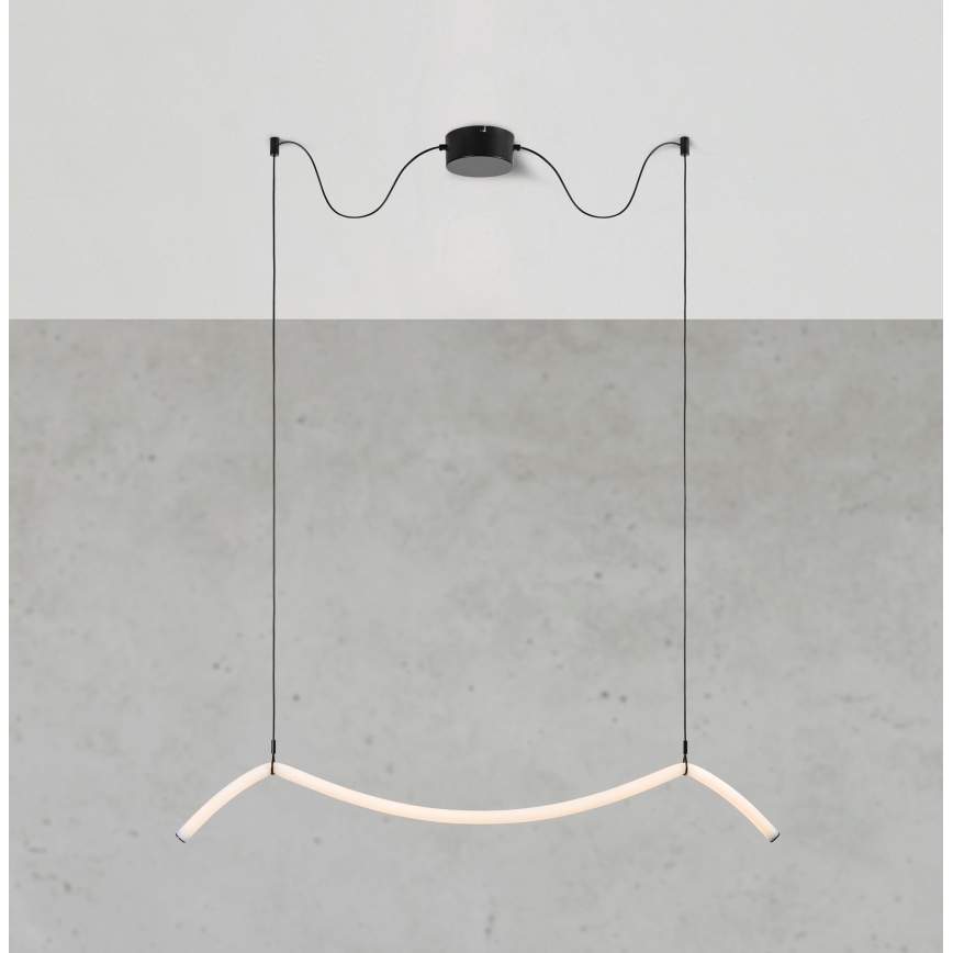 Markslöjd 108873 - LED Stmívatelný lustr na lanku MELT LED/13W/230V černá