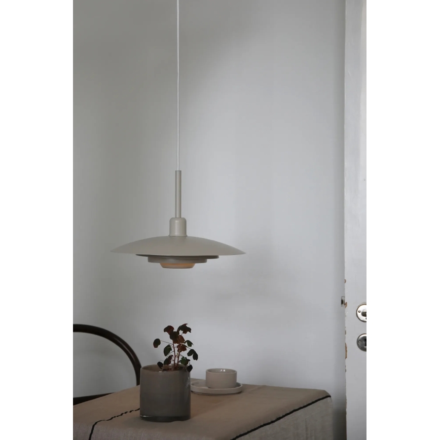 Markslöjd 108875 - Lustr na lanku PINY 1xE27/60W/230V pr. 35 cm béžová