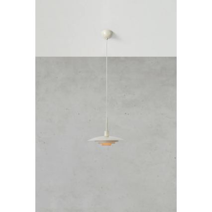 Markslöjd 108875 - Lustr na lanku PINY 1xE27/60W/230V pr. 35 cm béžová
