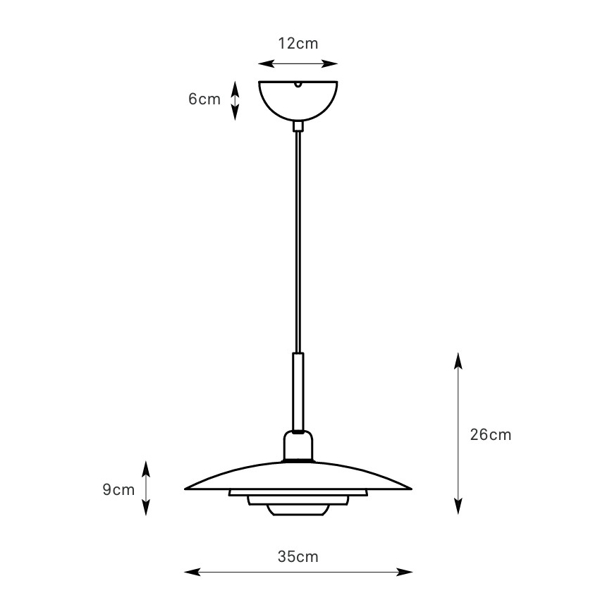 Markslöjd 108875 - Lustr na lanku PINY 1xE27/60W/230V pr. 35 cm béžová