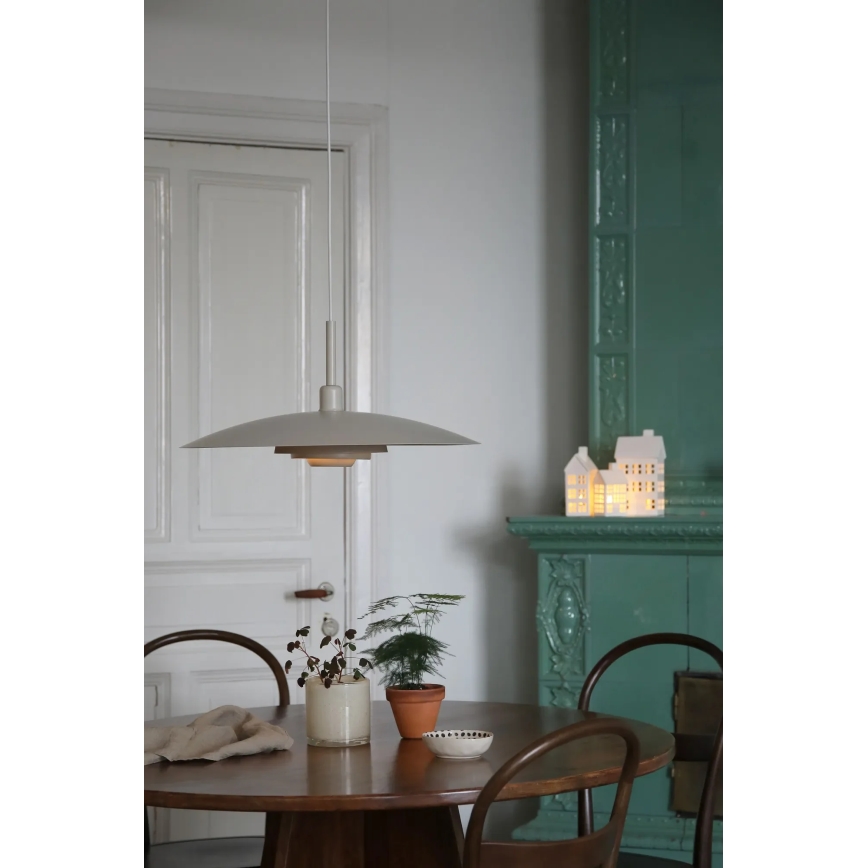 Markslöjd 108877 - Lustr na lanku PINY 1xE27/60W/230V pr. 57 cm béžová