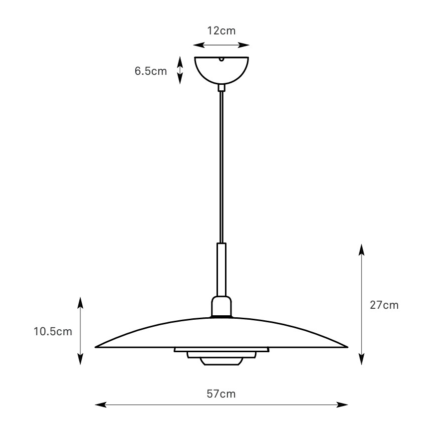 Markslöjd 108877 - Lustr na lanku PINY 1xE27/60W/230V pr. 57 cm béžová