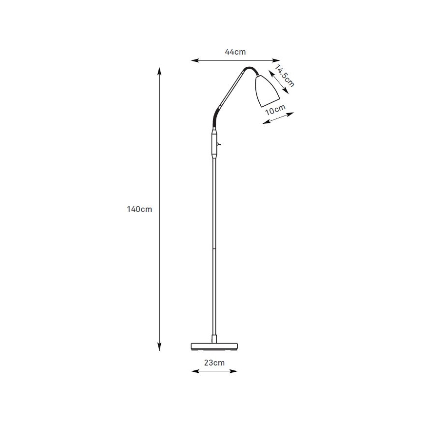 Markslöjd 108886 - LED Stmívatelná stojací lampa PATRO LED/4,9W/230V CRI 90 černá