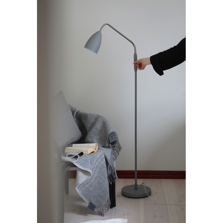 Markslöjd 108888 - LED Stmívatelná stojací lampa PATRO LED/4,9W/230V CRI 90 šedá