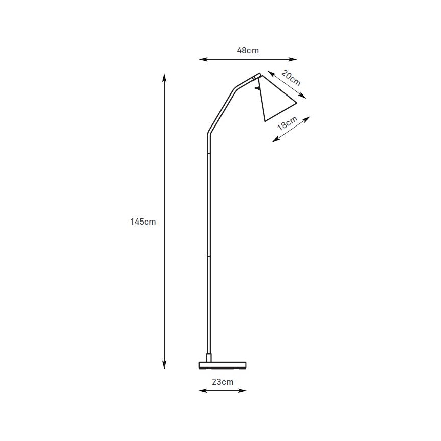 Markslöjd 108890 - LED Stmívatelná stojací lampa FUNIL LED/4,9W/230V CRI 90 béžová
