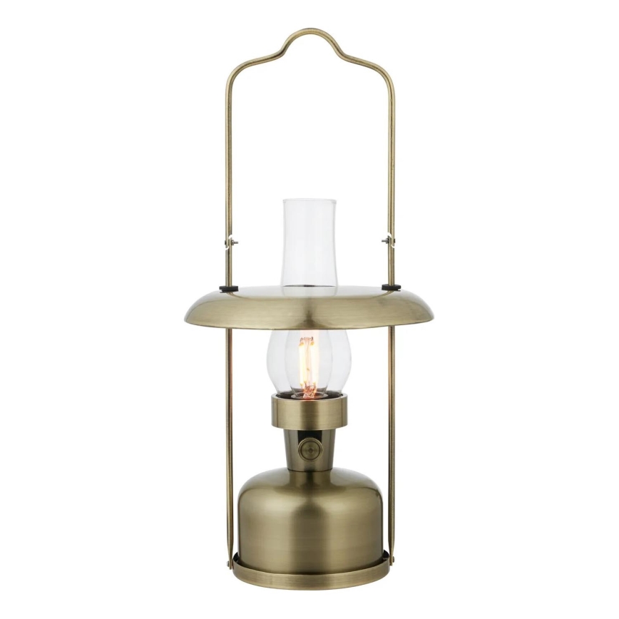 Markslöjd 108894 - LED Stmívatelná venkovní nabíjecí stolní lampa FANOS LED/2,5W/3,7V 4000 mAh IP44 mosaz