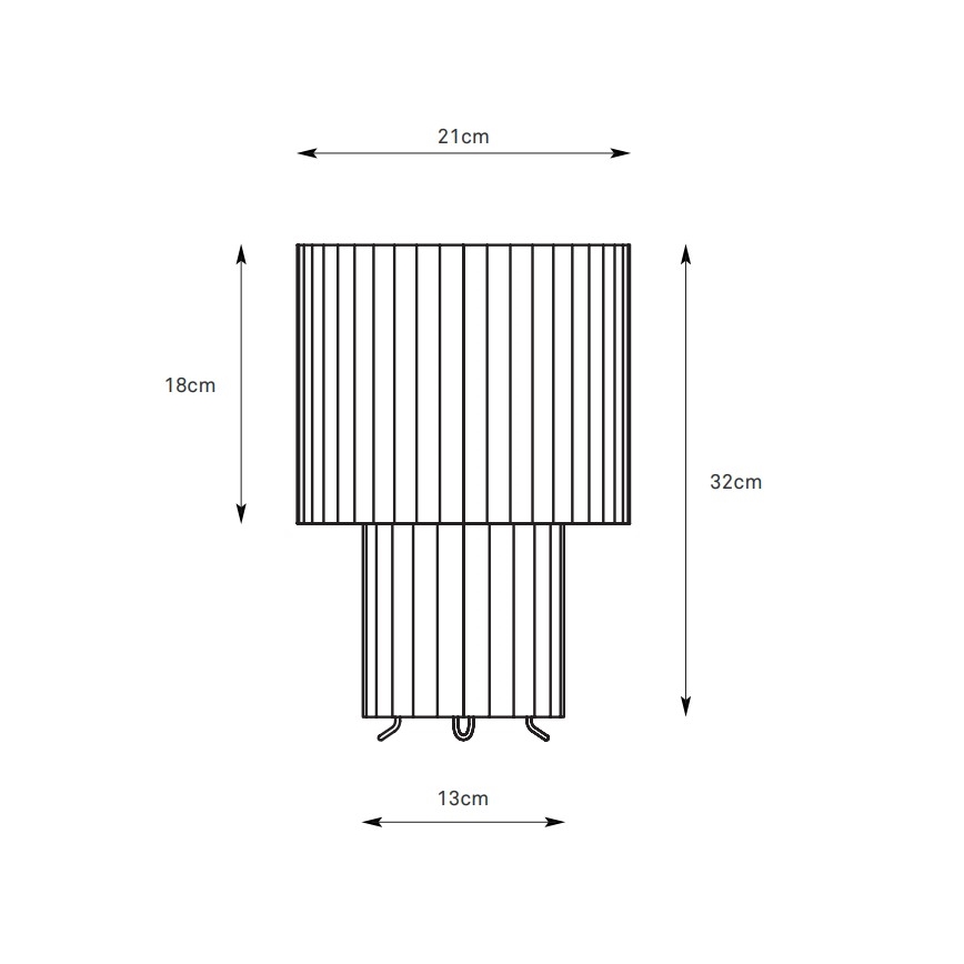 Markslöjd 108895 - Stolní lampa CATIS 1xE27/60W/230V 32 cm bílá