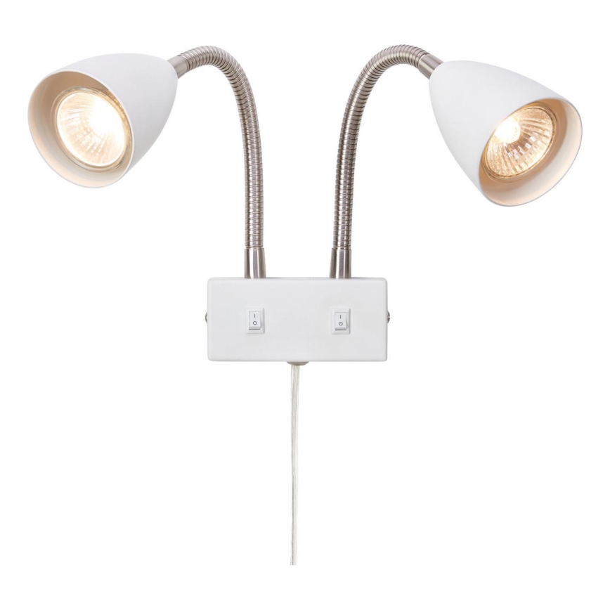 Markslöjd 108900 - Nástěnné bodové svítidlo CIRO 2xGU10/7W/230V bílá