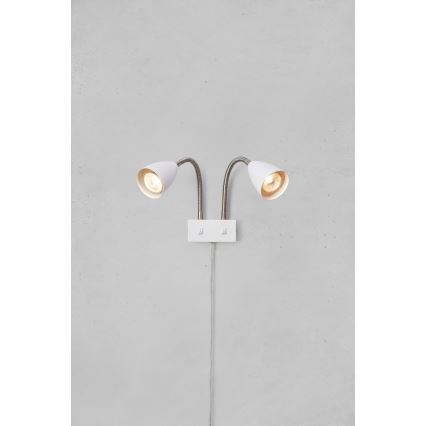 Markslöjd 108900 - Nástěnné bodové svítidlo CIRO 2xGU10/7W/230V bílá