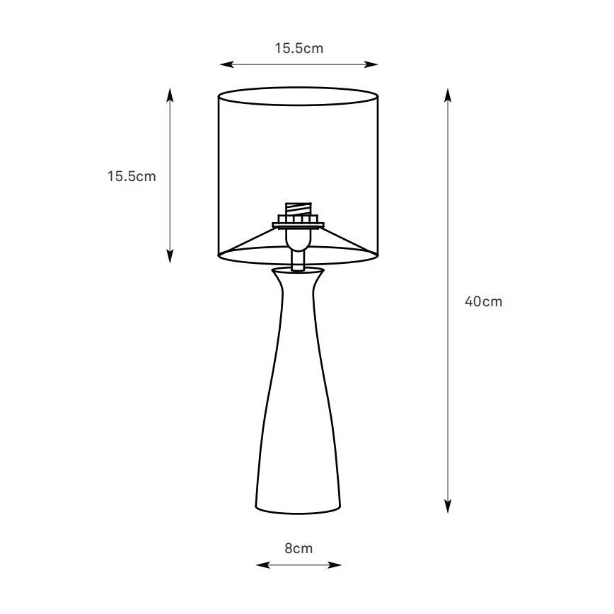 Markslöjd 108904 - Stolní lampa BIRILLO 1xE14/60W/230V bílá