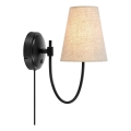 Markslöjd 108907 - Nástěnná lampa AMAR 1xE14/40W/230V béžová/černá