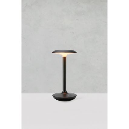 Markslöjd 108918 - LED Stmívatelná venkovní nabíjecí stolní lampa PETIT LED/2W/1800 mAh 2200/2700/3000K IP44 černá