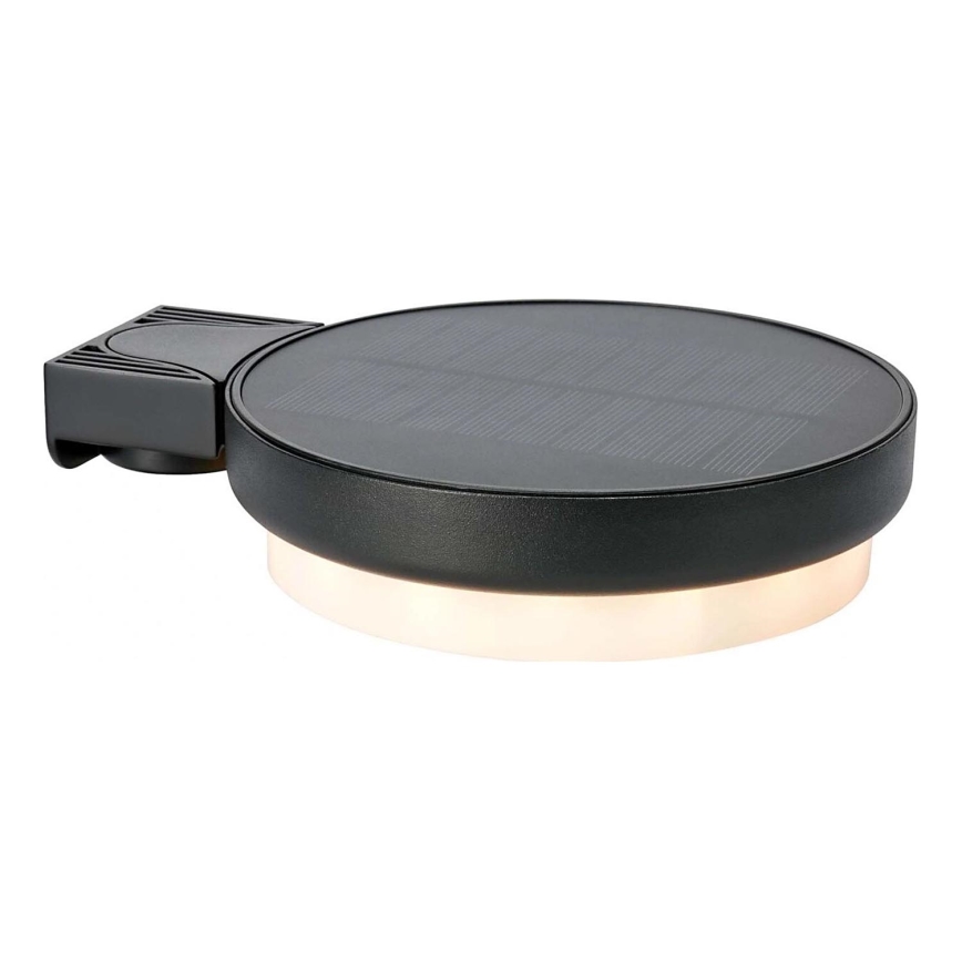 Markslöjd 108952 - LED Stmívatelné solární nástěnné svítidlo FRAME LED/2W/3,7V 4000 mAh IP44 černá
