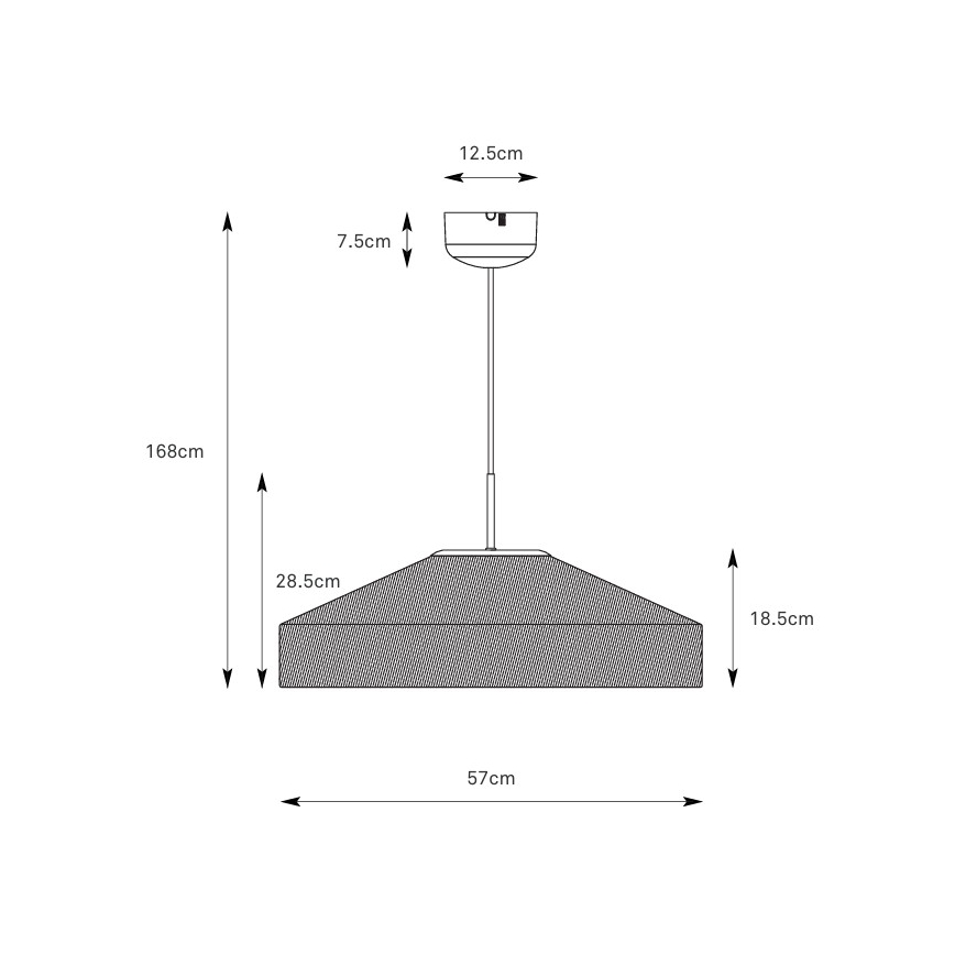 Markslöjd 108955 - Lustr na lanku ALIA 1xE27/60W/230V pr. 57 cm krémová/černá