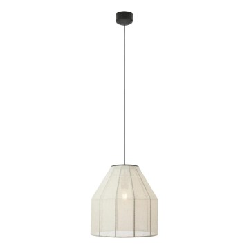 Markslöjd 108956 - Lustr na lanku AIKO 1xE27/60W/230V pr. 37 cm krémová/černá