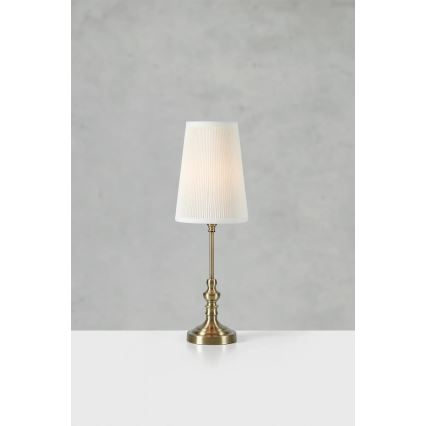 Markslöjd 108969 - Stolní lampa NOBLE 1xE14/40W/230V 56 cm bílá/mosaz