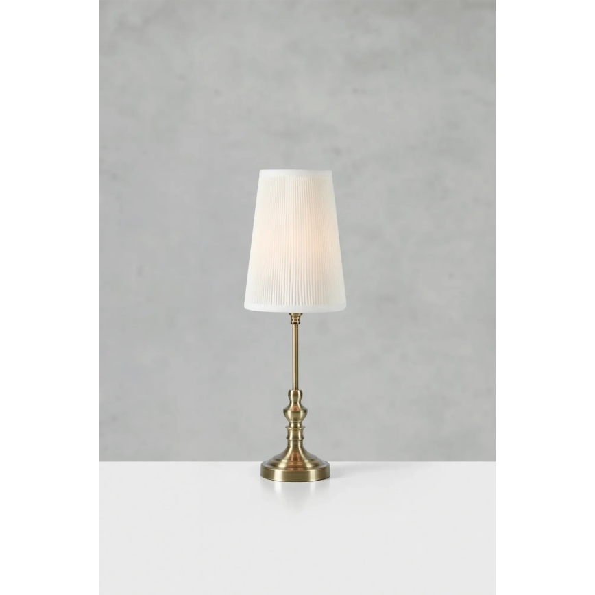 Markslöjd 108969 - Stolní lampa NOBLE 1xE14/40W/230V 56 cm bílá/mosaz