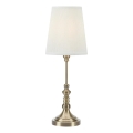 Markslöjd 108970 - Stolní lampa NOBLE 1xE14/40W/230V 66 cm bílá/mosaz