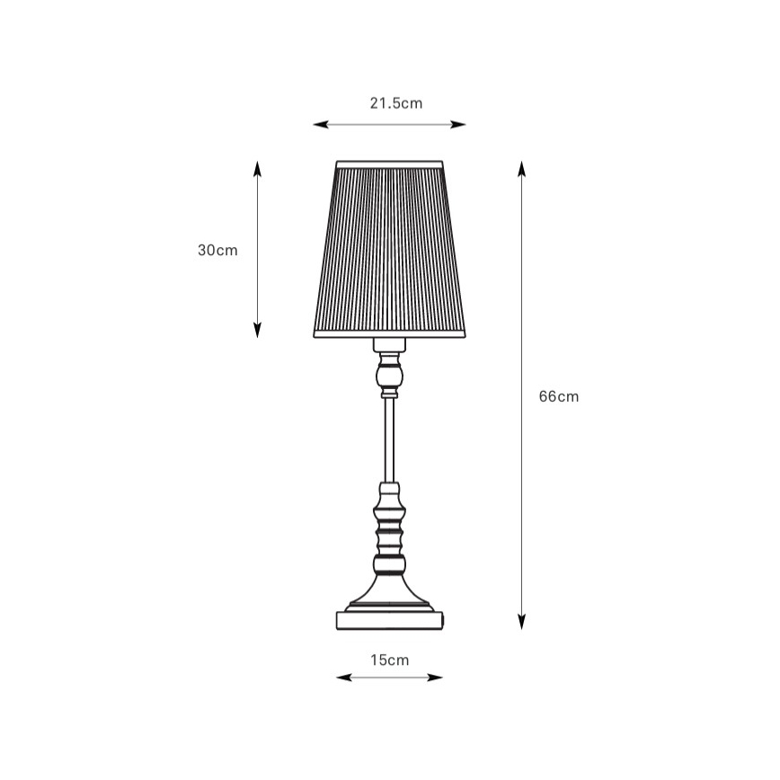 Markslöjd 108970 - Stolní lampa NOBLE 1xE14/40W/230V 66 cm bílá/mosaz