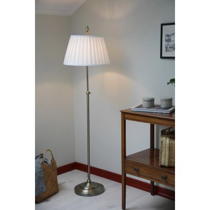 Markslöjd 108972 - Stojací lampa OXFORD 1xE14/40W/230V bílá/mosaz