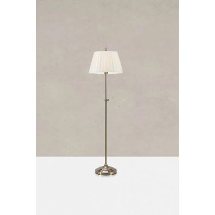 Markslöjd 108972 - Stojací lampa OXFORD 1xE14/40W/230V bílá/mosaz