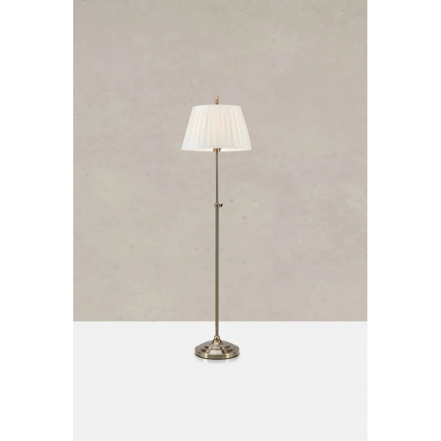 Markslöjd 108972 - Stojací lampa OXFORD 1xE14/40W/230V bílá/mosaz