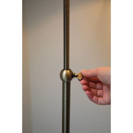 Markslöjd 108972 - Stojací lampa OXFORD 1xE14/40W/230V bílá/mosaz
