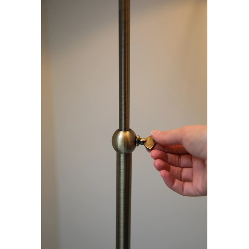 Markslöjd 108972 - Stojací lampa OXFORD 1xE14/40W/230V bílá/mosaz