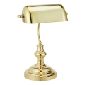 Markslöjd 108977 - Stolní lampa BANKERS 1xE14/40W/230V zlatá