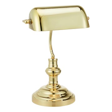 Markslöjd 108977 - Stolní lampa BANKERS 1xE14/40W/230V zlatá