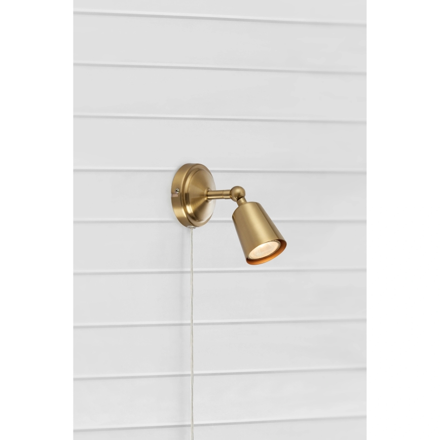 Markslöjd 108978 - Nástěnné bodové svítidlo TINY 1xGU10/7W/230V mosaz