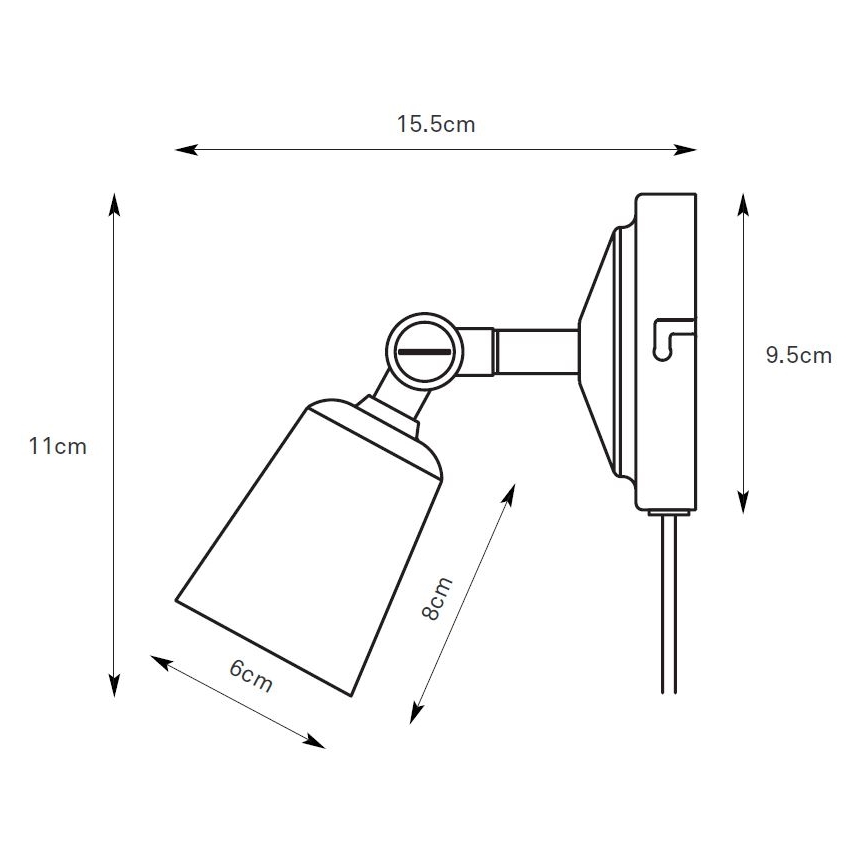 Markslöjd 108978 - Nástěnné bodové svítidlo TINY 1xGU10/7W/230V mosaz