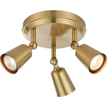 Markslöjd 108980 - Bodové svítidlo TINY 3xGU10/7W/230V mosaz