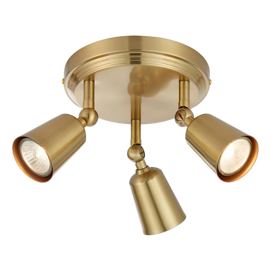 Markslöjd 108980 - Bodové svítidlo TINY 3xGU10/7W/230V mosaz
